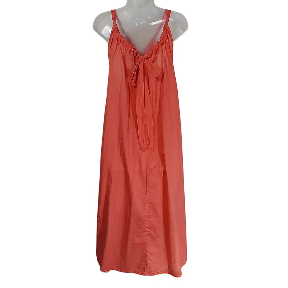 NWT J. Crew Cotton Voile Sheer Sundress Coral Beach/Pool/Vacation/Summer - XL